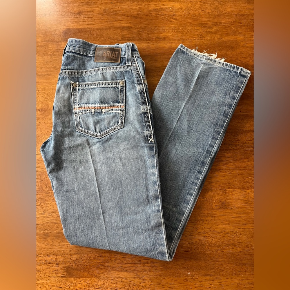 Mens Ariat M4 Relaxed Boot Cut Jean Size 34x38